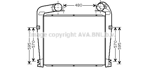 AVA QUALITY COOLING tarpinis suslėgto oro aušintuvas, kompresorius SC4022